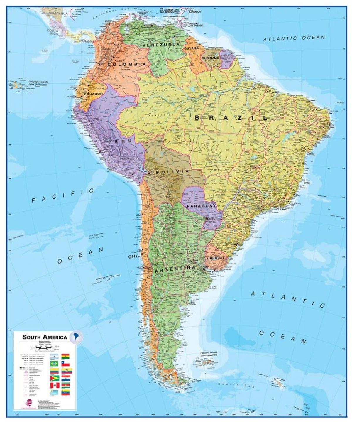 नक्शा पेरू दक्षिण अमेरिका
