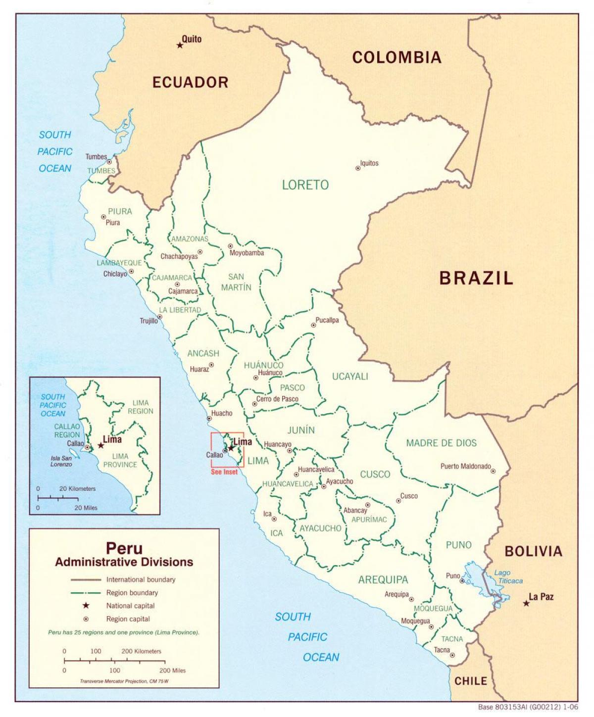 दिखा नक्शा पेरू
