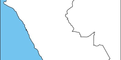 नक्शे के रिक्त मानचित्र पेरू के
