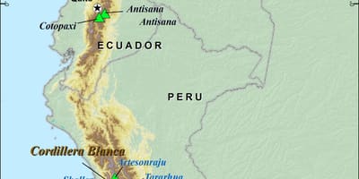 पेरू andes नक्शा